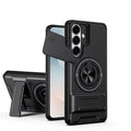 NUBRIX Back Cover for Samsung Galaxy S26 5G | Armor Camera Slider 360 Degree Rotating Finger Ring Holder Case with Bracket Stand Back Case Cover | (Black) : Amazon.in: Electronics