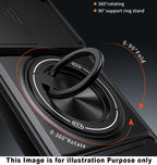 Slide Camera Lens Protection Amor Shockproof Magnetic Phone Case for Samsung Galaxy S26 Ultra 5G (Black)