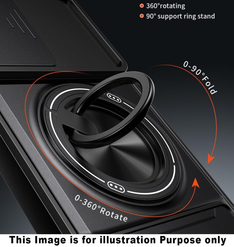 Slide Camera Lens Protection Amor Shockproof Magnetic Phone Case for Samsung Galaxy S26 Ultra 5G (Black)