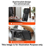 Slide Camera Lens Protection Amor Shockproof Magnetic Phone Case for Samsung Galaxy S26 Ultra 5G (Black)