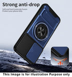 Hupshy Back Cover for Samsung Galaxy S26 Ultra 5G | Armor Camera Slider 360 Degree Rotating Finger Ring Holder Case with Bracket Stand Back Case Cover | (Blue) : Amazon.in: Electronics