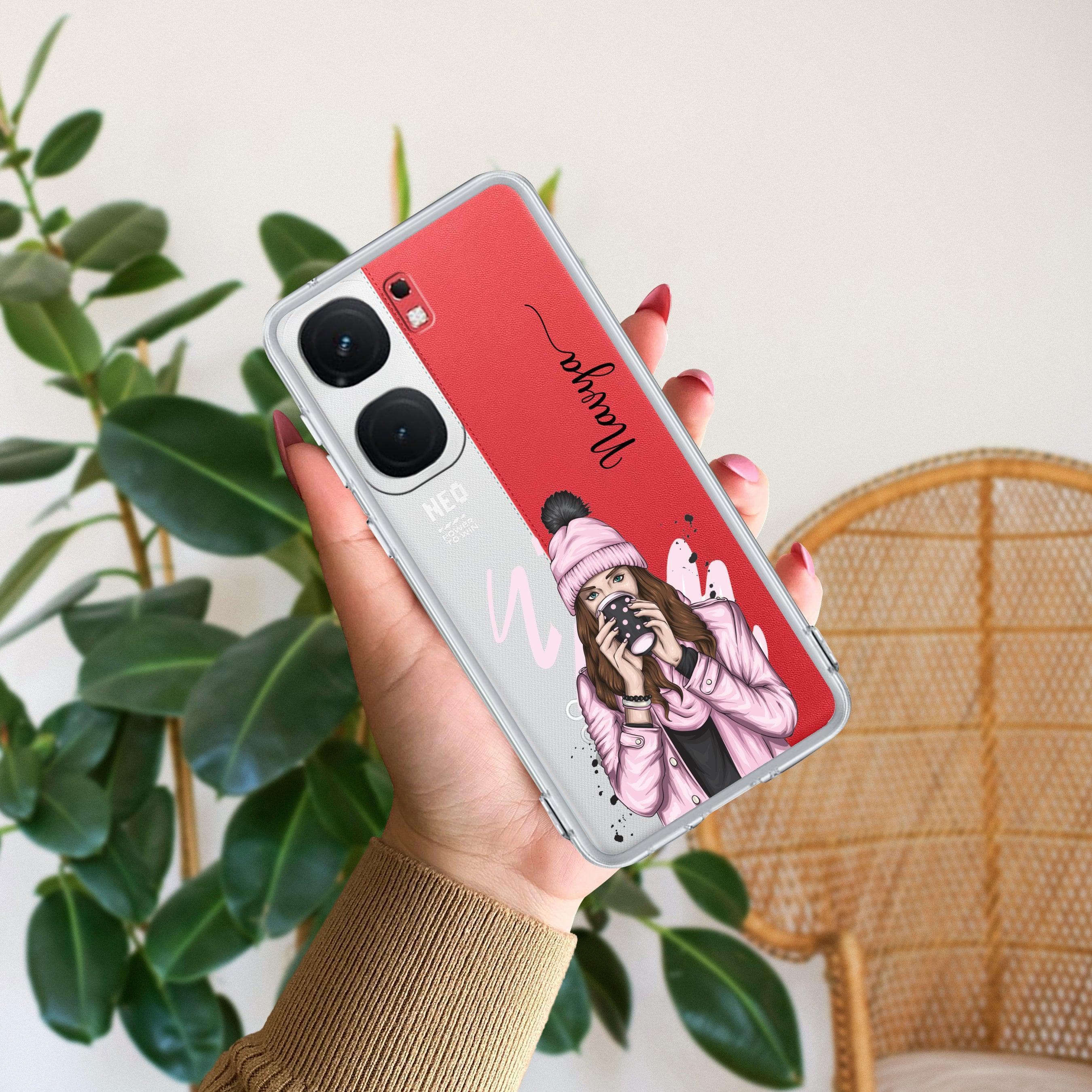 Coffee Time Customize Transparent Silicon Case For iQOO Z7 Pro 5G