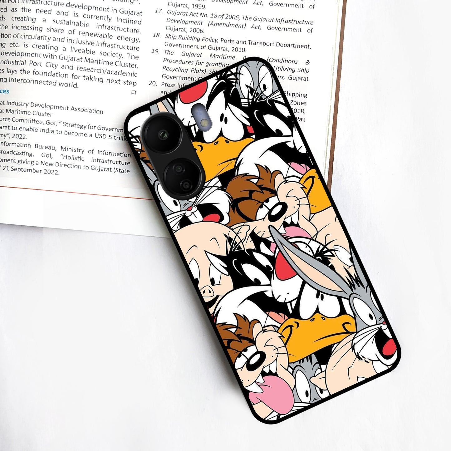 Cute Bugs Bunny Glossy Metal Case Cover For Redmi