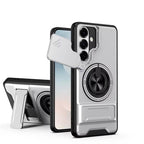 NUBRIX Back Cover for Samsung Galaxy S26 5G | Armor Camera Slider 360 Degree Rotating Finger Ring Holder Case with Bracket Stand Back Case Cover | (Black) : Amazon.in: Electronics