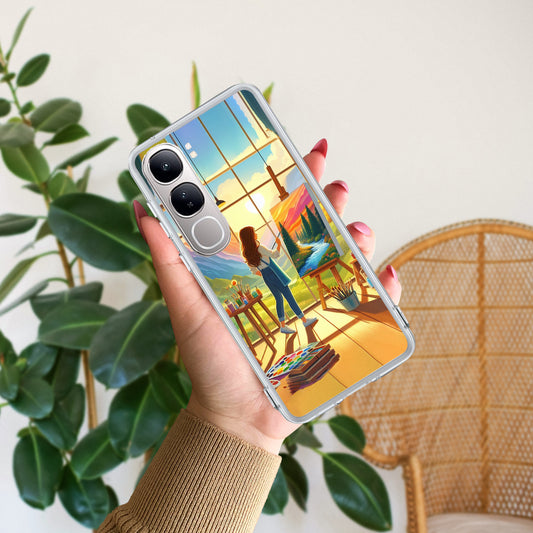 Canvas of Dreams Transparent Silicon Case For Vivo