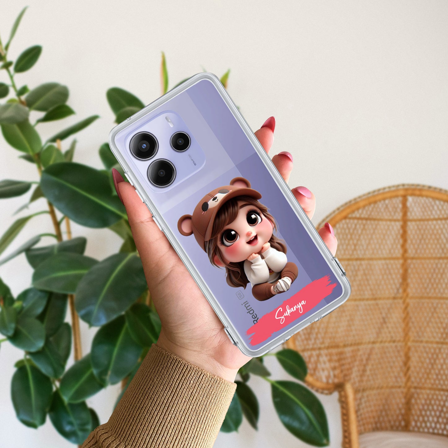 Little Girl Customize Transparent Silicon Case For Redmi/Xiaomi