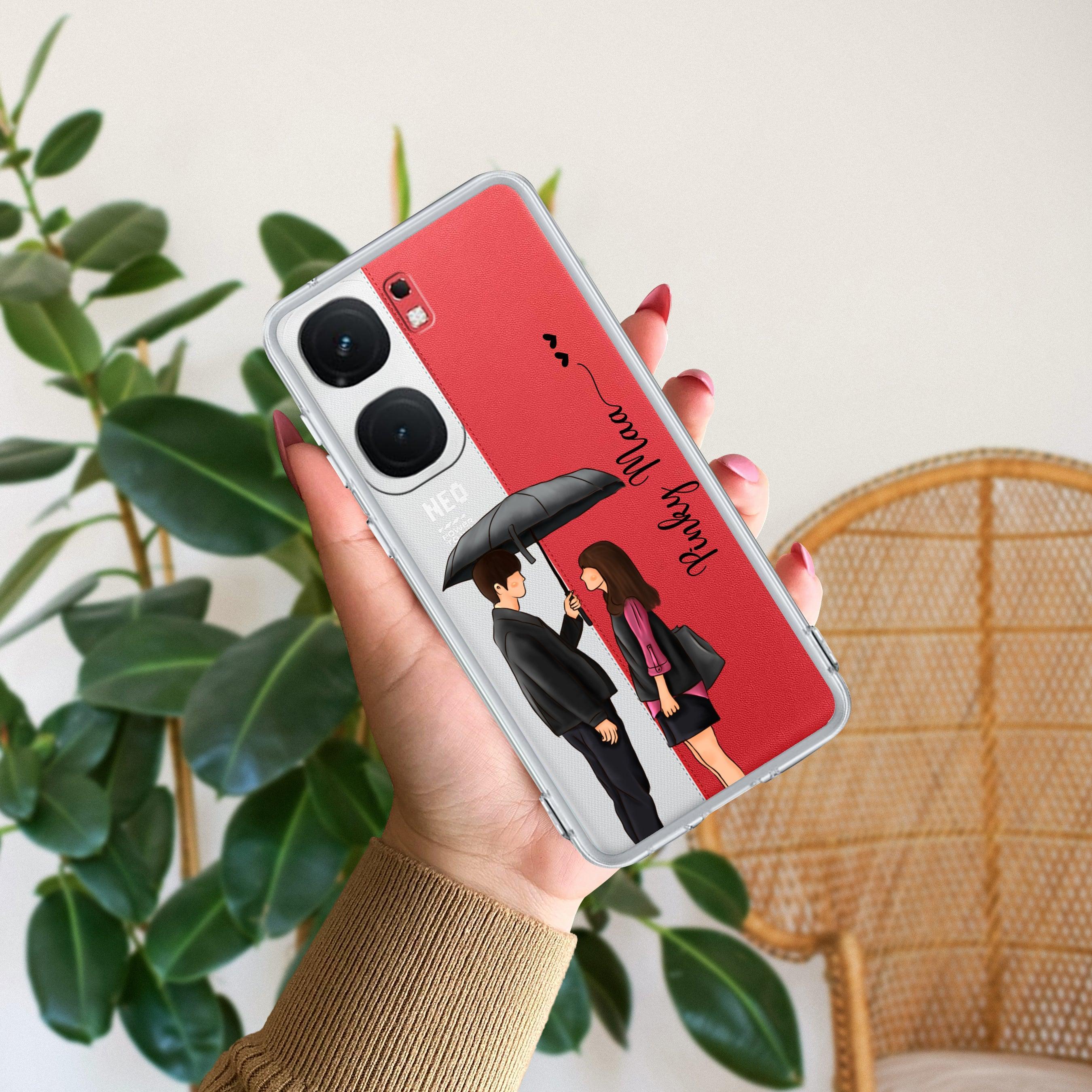 Caring Couple Customize Transparent Silicon Case For iQOO