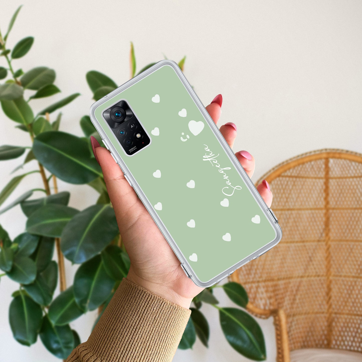 Be Loved Customize Transparent Silicon Case Mint Green For Redmi/Xiaomi