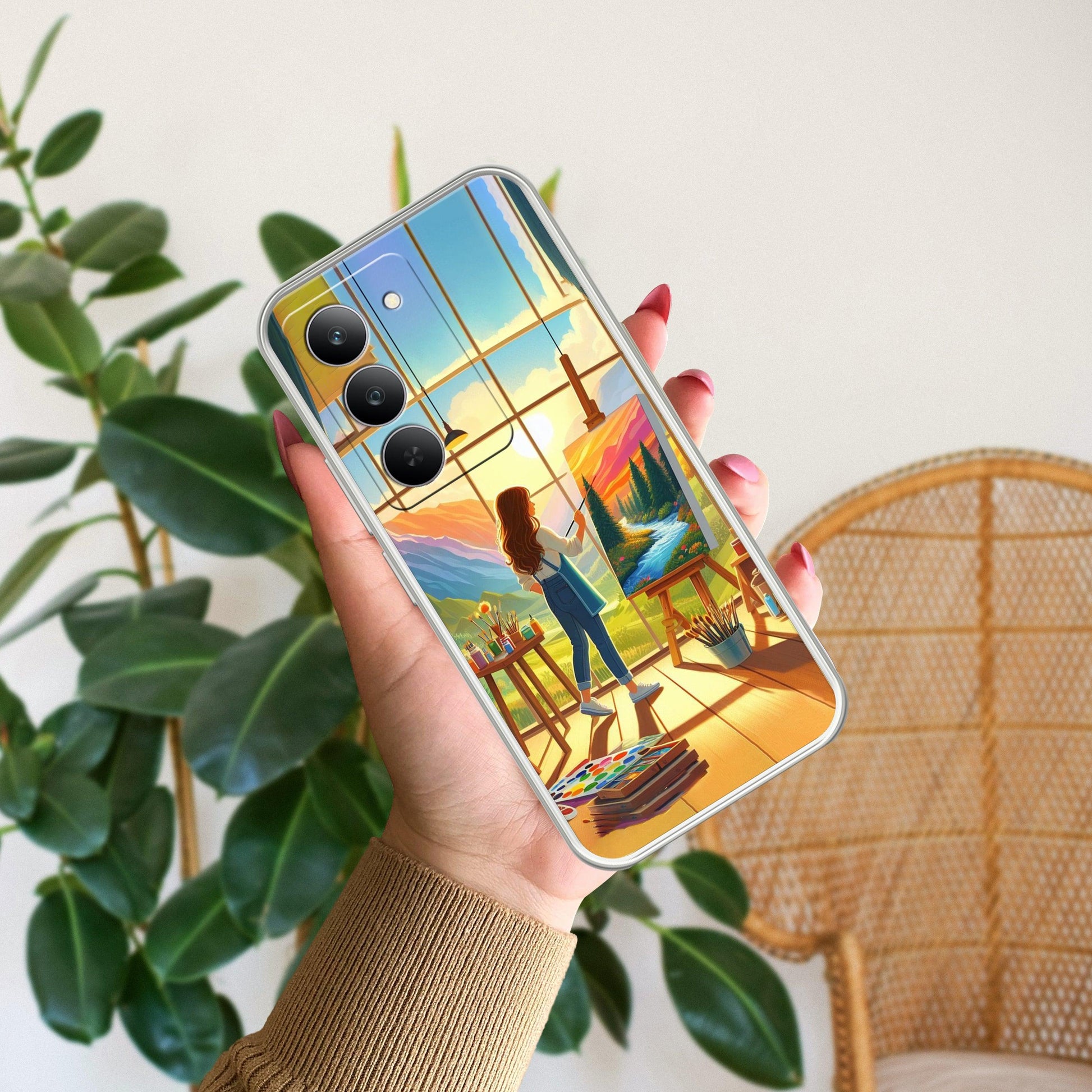 Canvas of Dreams Transparent Silicon Case For Realme/Narzo - ShopOnCliQ