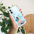 Girl with Book Customize Transparent Silicon Case For Vivo Y29 5G