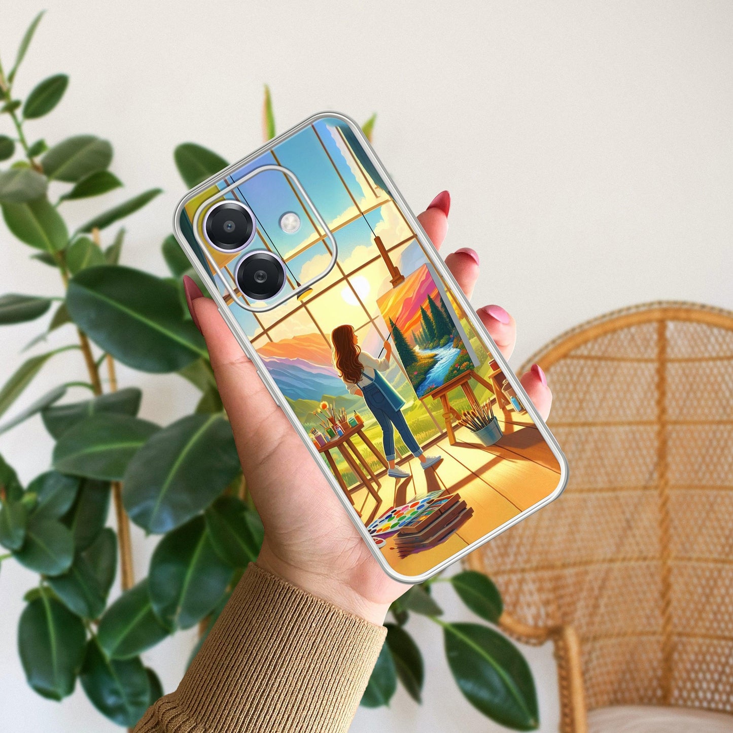 Canvas of Dreams Transparent Silicone Case for Oppo