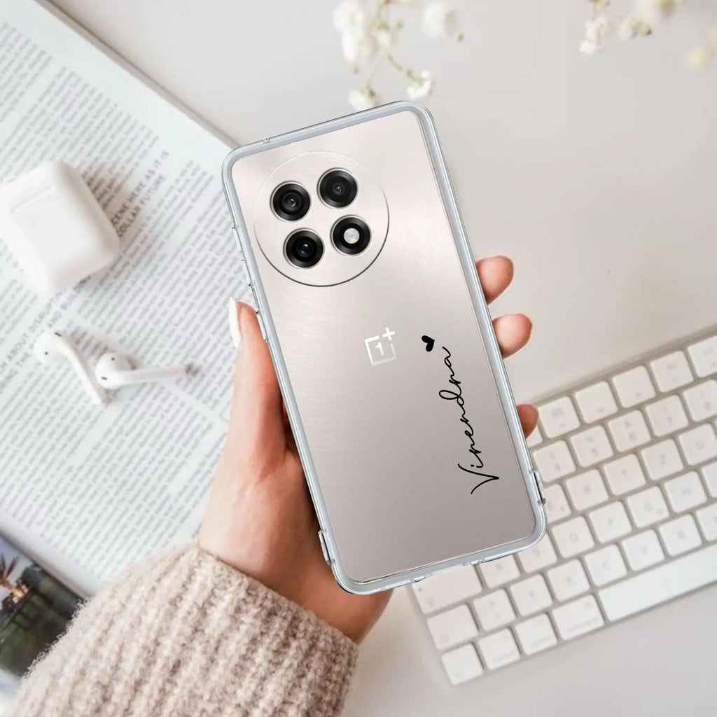 Customize Name Transparent Silicon Case For OnePlus Nord CE 2 Lite