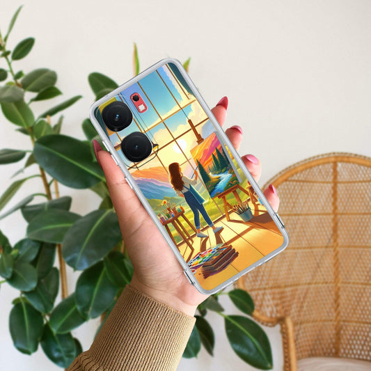 Canvas of Dreams Transparent Silicon Case For iQOO