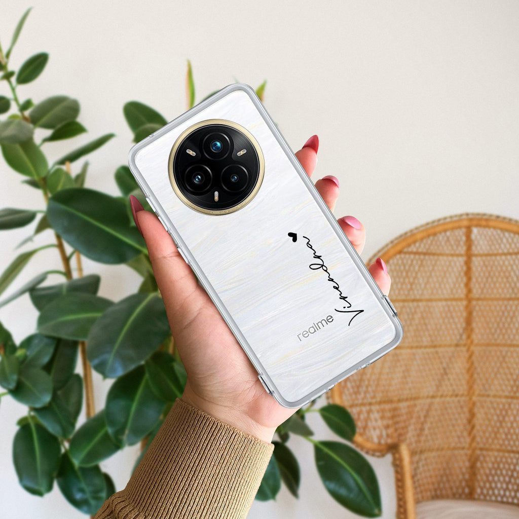 Customize Name Transparent Silicon Case For Realme/Narzo - ShopOnCliQ