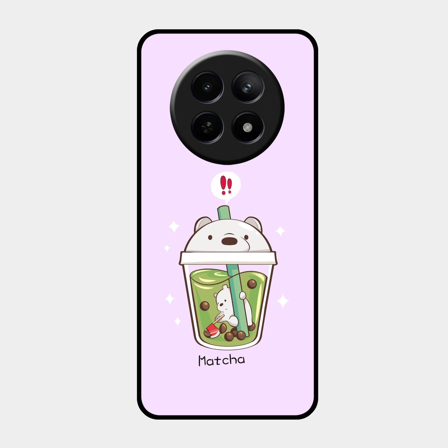 Cartoon Matcha Tea We Bare Bears Glossy Metal Case Cover For Realme - ShopOnCliQ