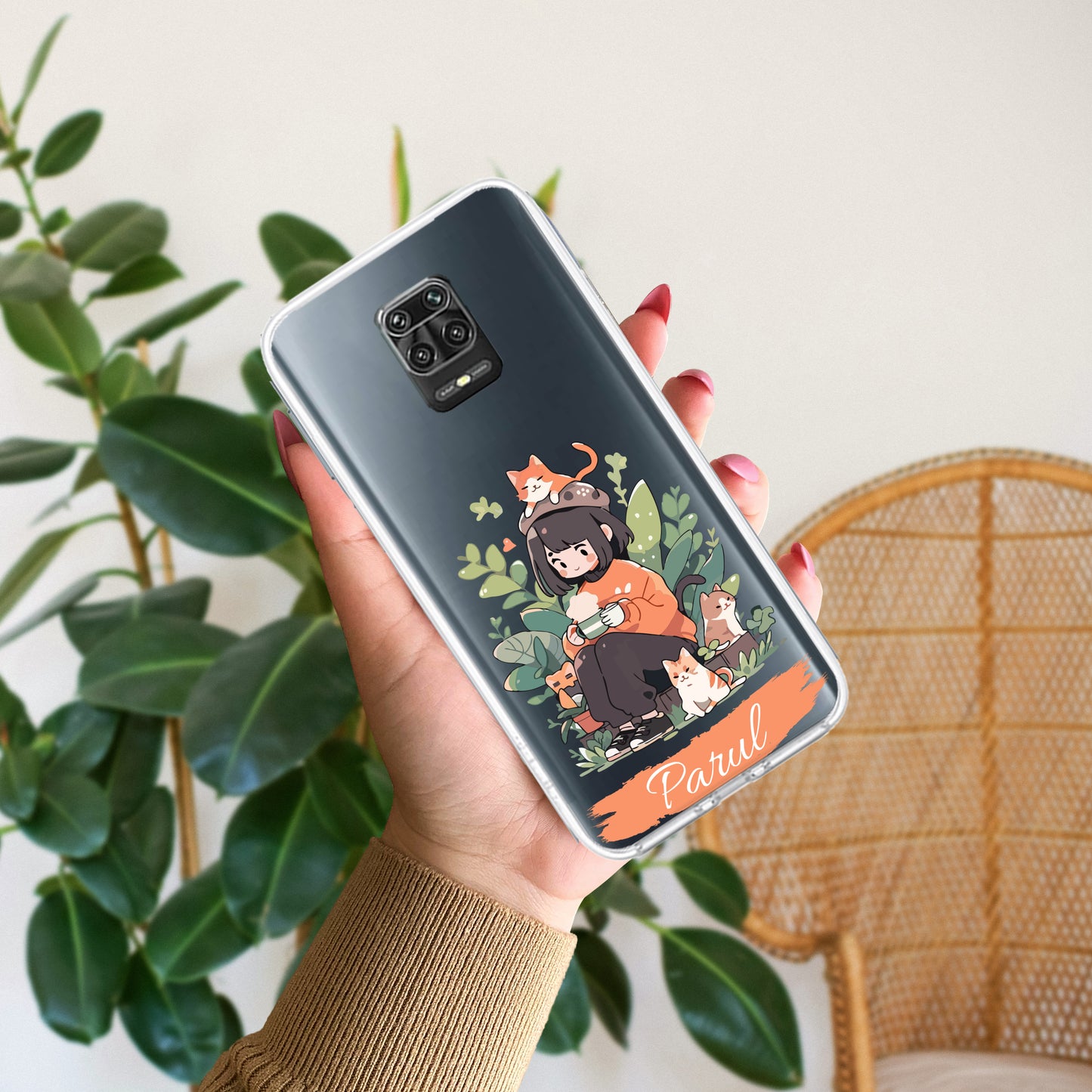 Cat Lover Customize Transparent Silicon Case For Redmi/Xiaomi