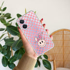 Cute Bunny Customize Anti Yellow Case For Oppo A3x / Oppo A3