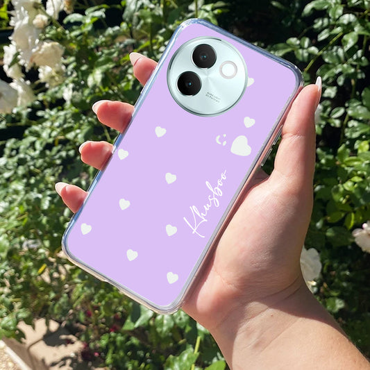 Be Loved Customize Transparent Silicon Case Purple For Vivo