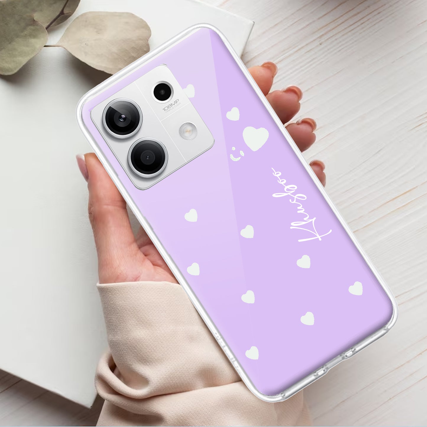 Be Loved Customize Transparent Silicon Case Purple For Redmi/Xiaomi