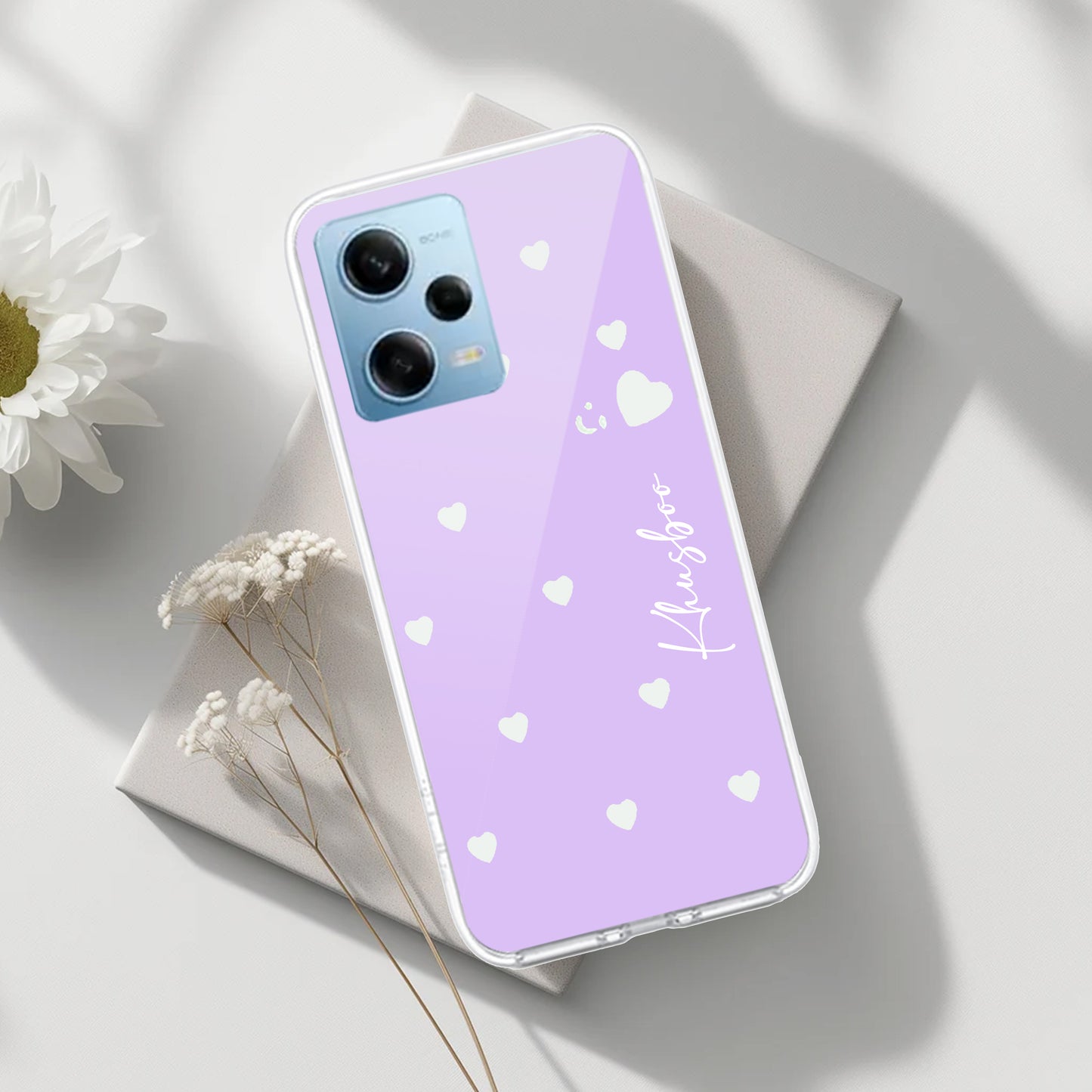 Be Loved Customize Transparent Silicon Case Purple For Poco