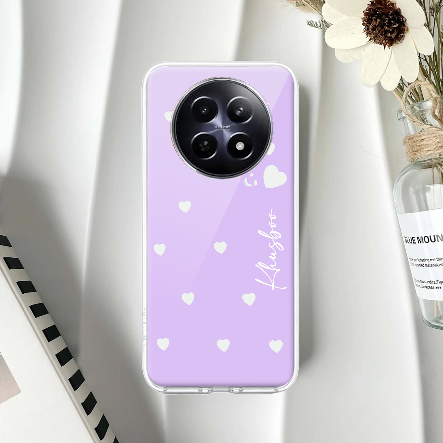 Be Loved Customize Transparent Silicon Case Purple For Realme/Narzo