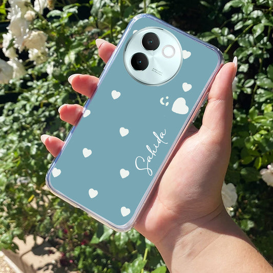 Be Loved Customize Transparent Silicon Case Sky Blue For Vivo