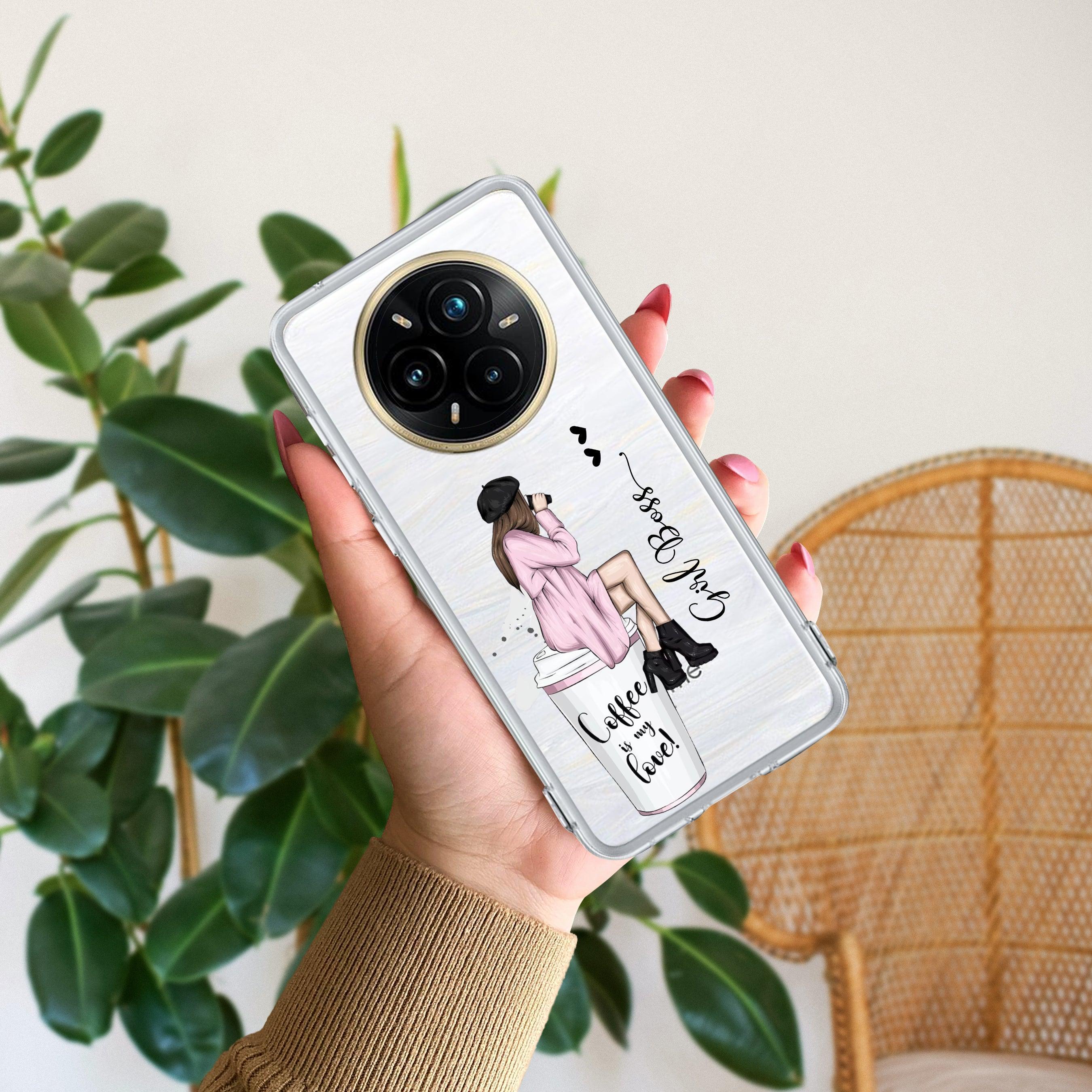 Coffee Lover Customize Transparent Silicon Case For Realme 12 Pro Plus 5G