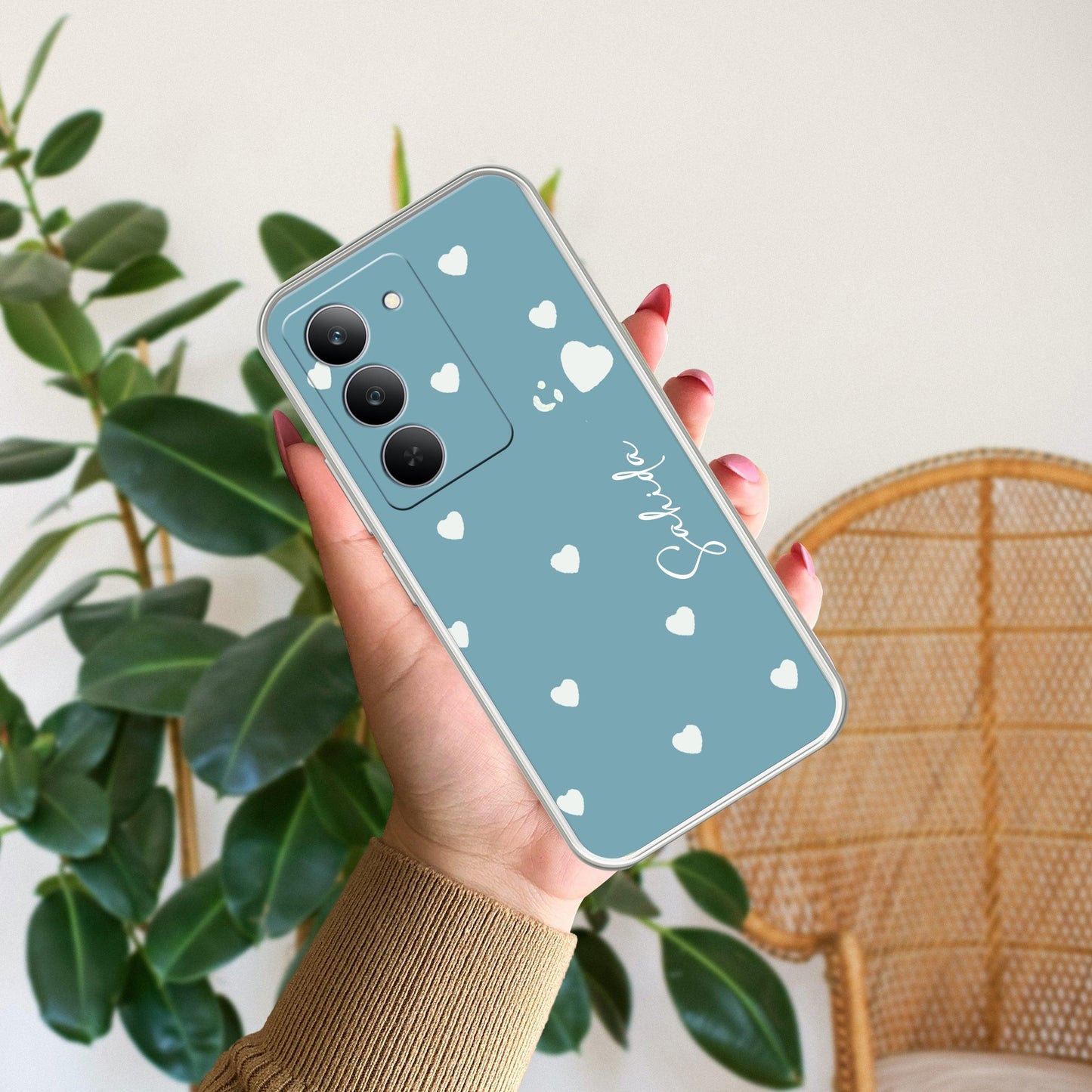 Be Loved Customize Transparent Silicon Case Sky Blue For Realme/Narzo - ShopOnCliQ