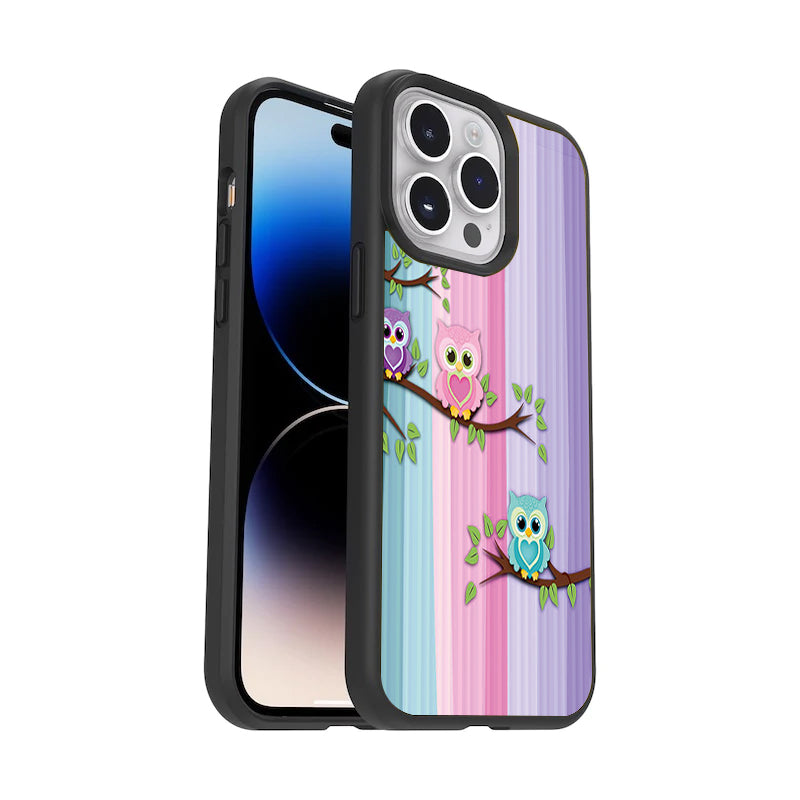 Owl Glossy Metal Case Cover For Poco