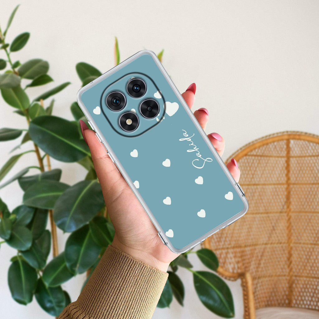 Be Loved Customize Transparent Silicon Case Sky Blue For Redmi 13 5G