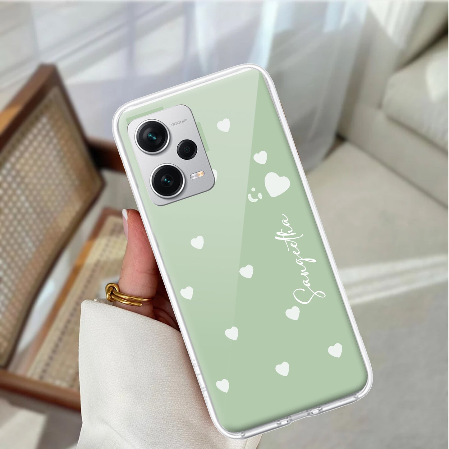 Be Loved Customize Transparent Silicon Case Mint Green For Redmi/Xiaomi