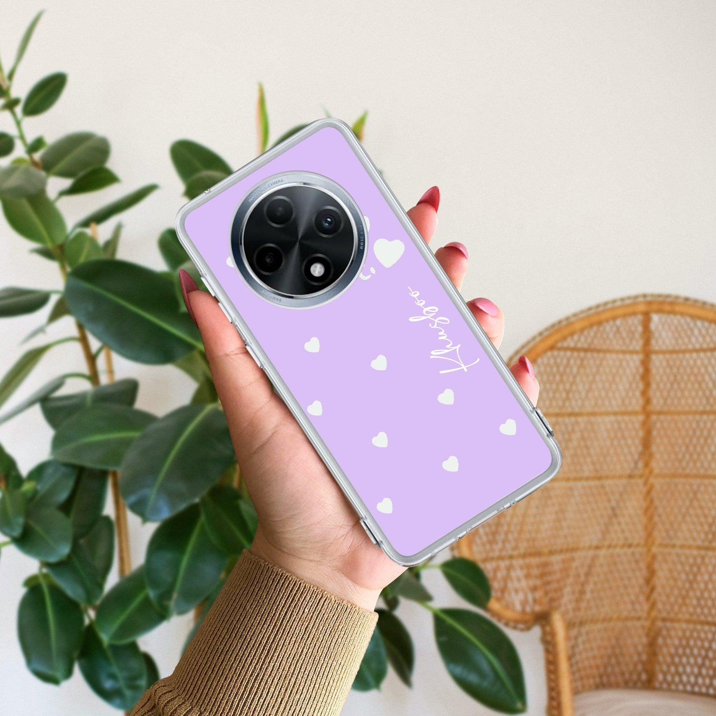 Be Loved Customize Transparent Silicon Case Purple For Oppo - ShopOnCliQ