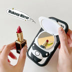 3D Cartoon Cute Panda Silicon Shockproof 360° Protection Case with Mirror Stand - ShopOnCliQ