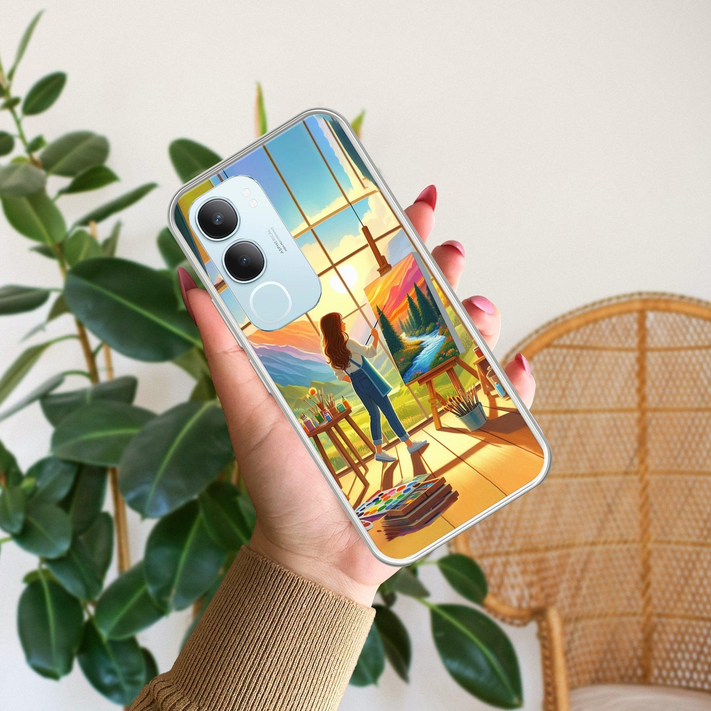 Canvas of Dreams Transparent Silicon Case For Vivo