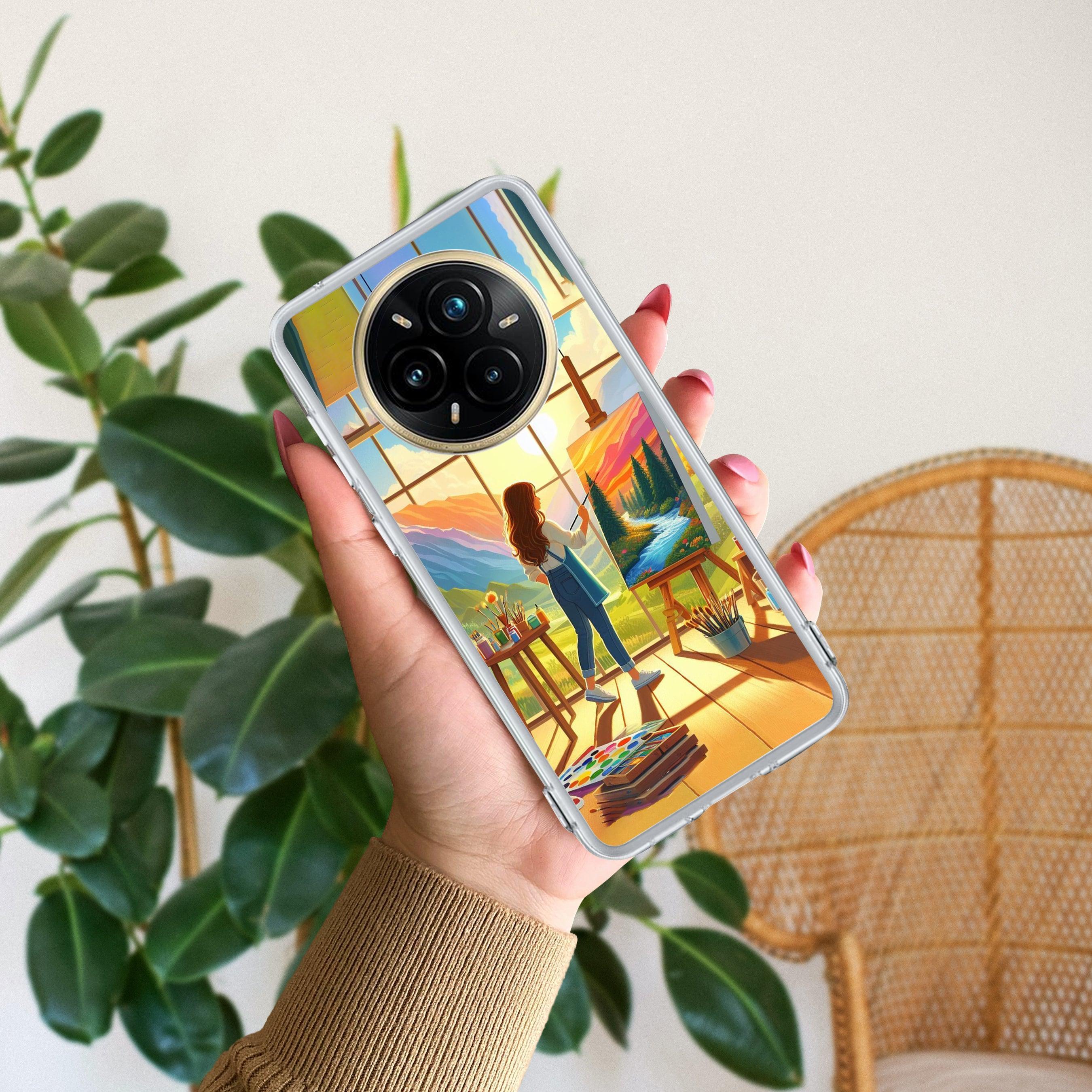 Canvas of Dreams Transparent Silicon Case For Realme 11 5G