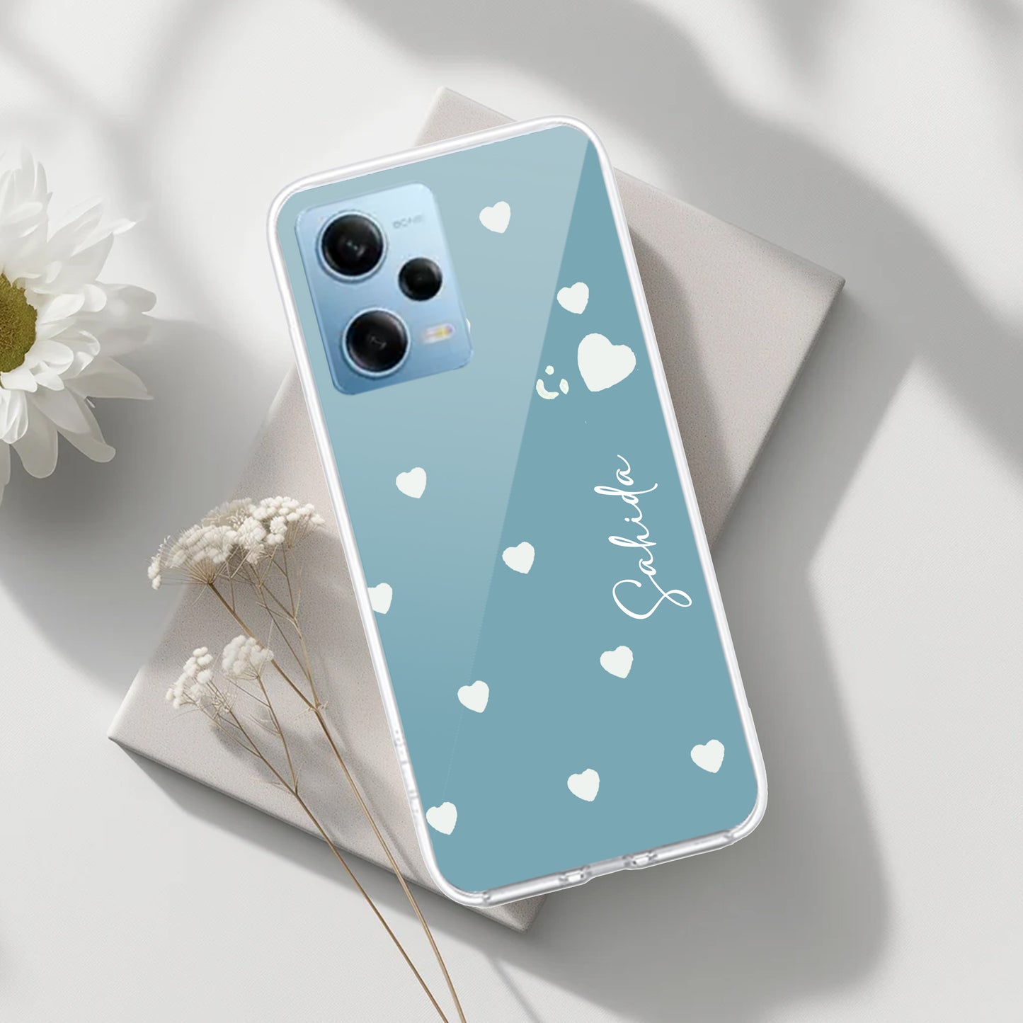 Be Loved Customize Transparent Silicon Case Sky Blue For Poco