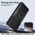 Slide Camera Lens Protection Amor Shockproof Magnetic Phone Case for Samsung Galaxy S26 Ultra 5G (Black)