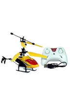 Yellow Induction Sensor Helicopter(with Remote) USB Charger Flying Heli Plane with Flashing Light ( - ShopOnCliQ