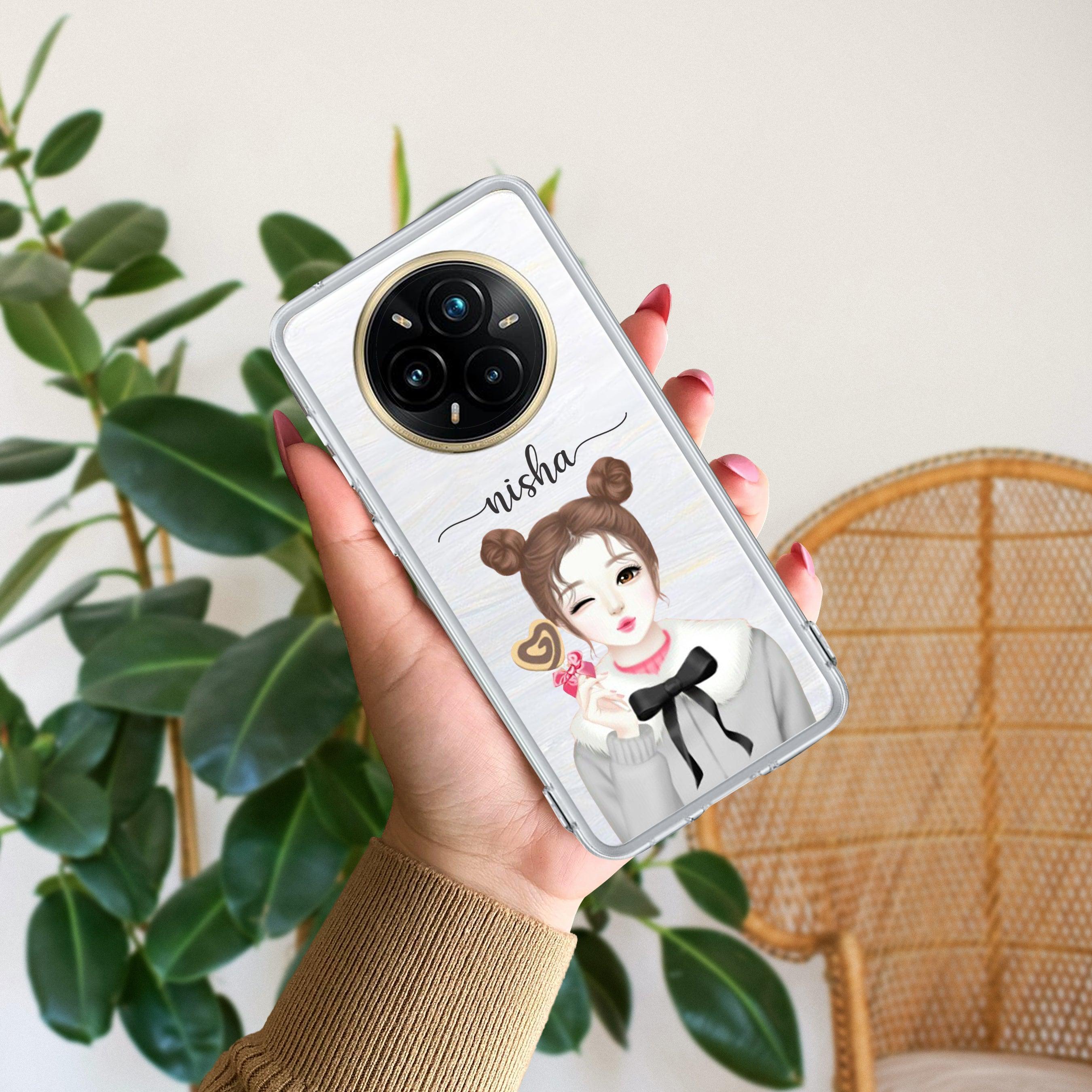 Candy Wink Customize Transparent Silicon Case For Realme 14 Pro Plus 5G