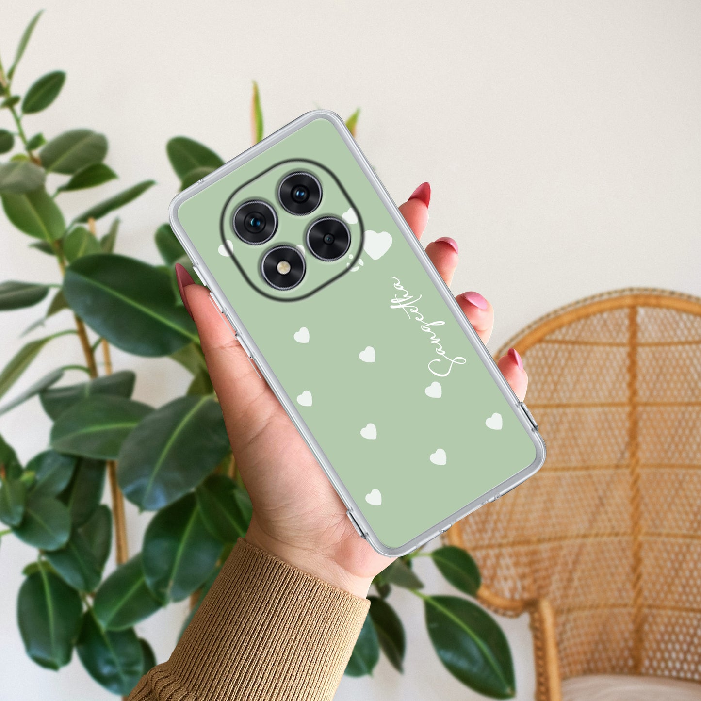 Be Loved Customize Transparent Silicon Case Mint Green For Redmi/Xiaomi