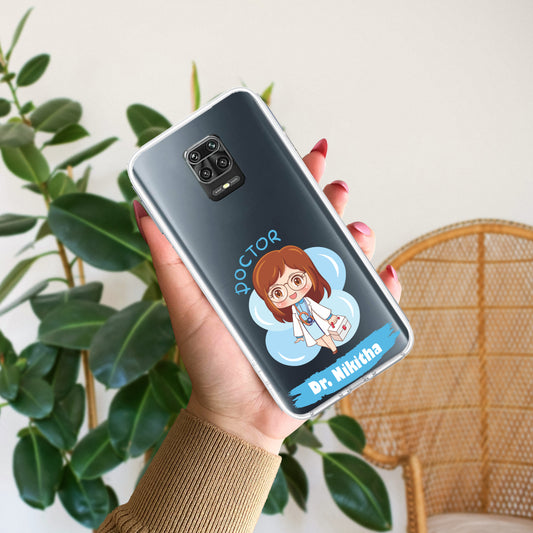 Future Doctor Customize Transparent Silicon Case For Poco