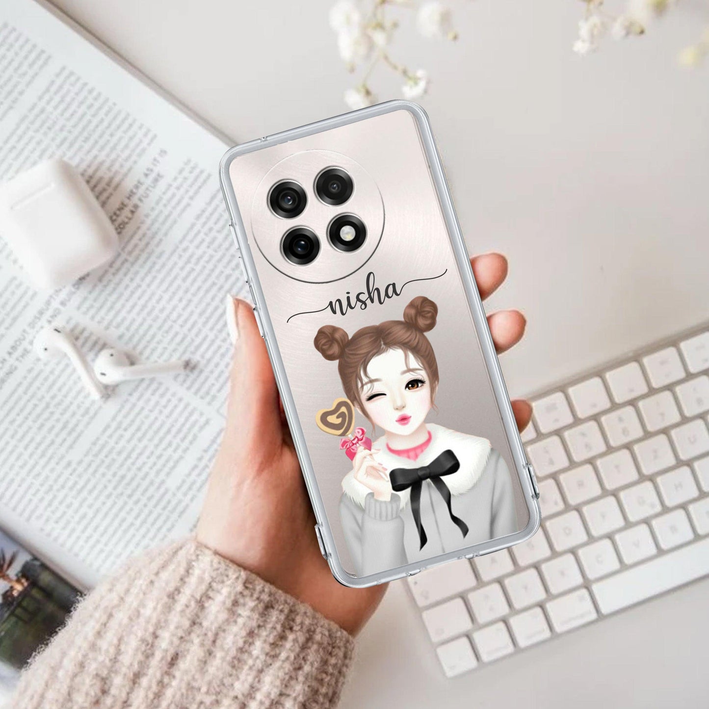 Candy Wink Customize Transparent Silicon Case For OnePlus