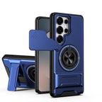 Hupshy Back Cover for Samsung Galaxy S26 Ultra 5G | Armor Camera Slider 360 Degree Rotating Finger Ring Holder Case with Bracket Stand Back Case Cover | (Blue) : Amazon.in: Electronics