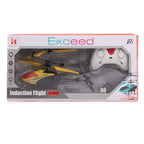 Yellow Induction Sensor Helicopter(with Remote) USB Charger Flying Heli Plane with Flashing Light ( - ShopOnCliQ