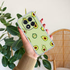Cute Avocado Transparent Silicon Case For Redmi 13 5G