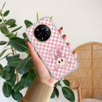 Cute Bunny Customize Transparent Silicon Case For Realme 12 Pro Plus 5G