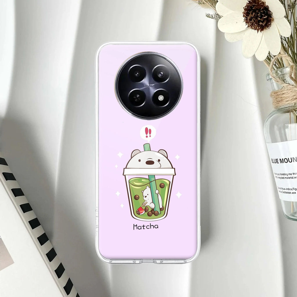 Cartoon Matcha Tea We Bare Bears Silicon Case For Realme 12 5G