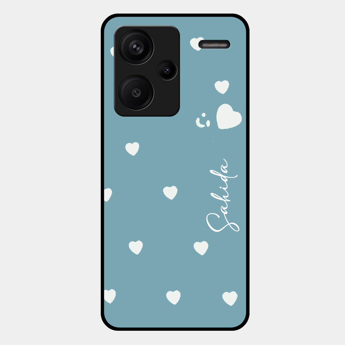 Be Loved Glossy Customized Metal Case Cover Sky Blue For Redmi