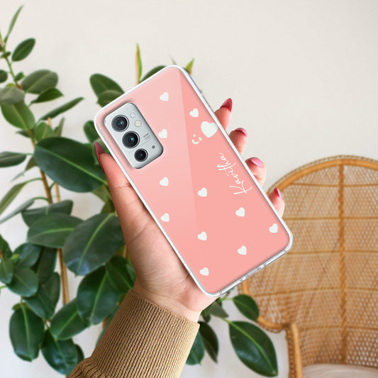 Be Loved Customize Transparent Silicon Case Peach For OnePlus