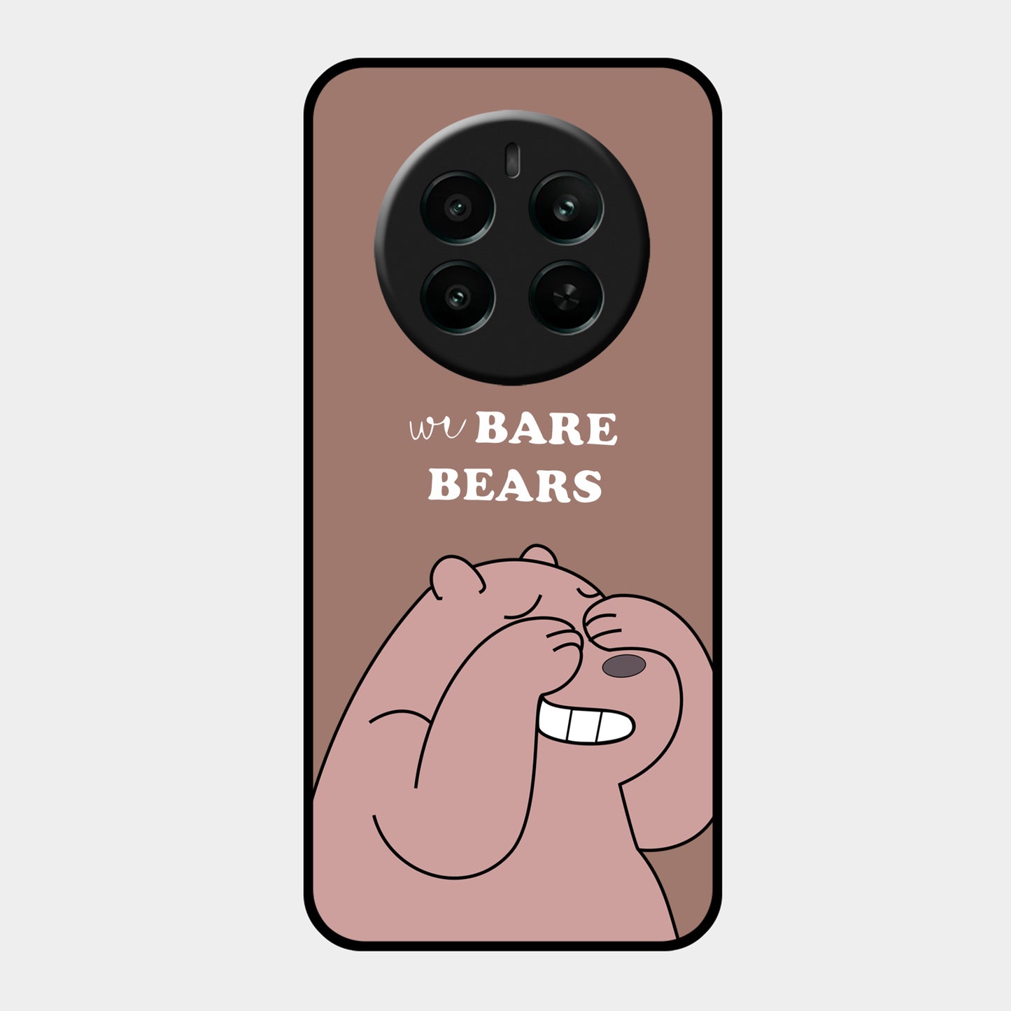 We Bare Bears Brown Glossy Metal Case Cover For Realme - ShopOnCliQ